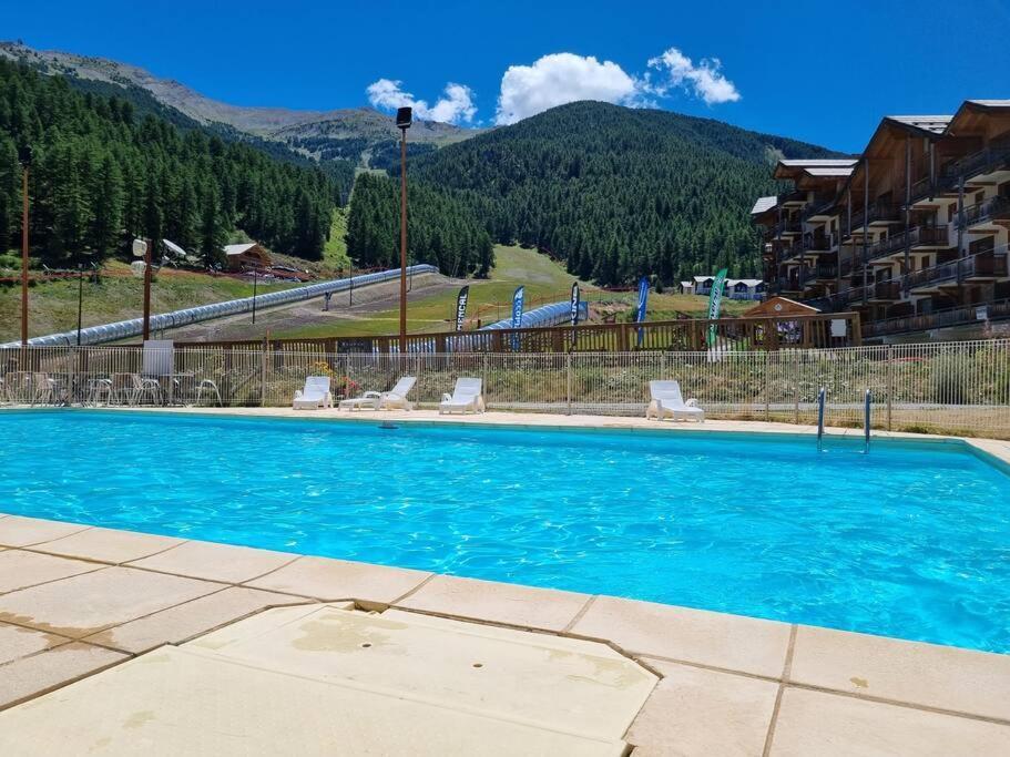 T2 + Coin Montagne - Wifi/Piscine - Les Orres 1800 Apartment Exterior photo